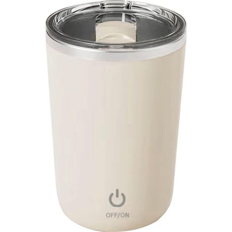 Tasse à café avec agitateur magnétique, 350 ml, pour usage domestique, couleur beige. (1/5)