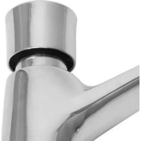 Projet Rosée du Matin, vanne de temporisation publique, robinet de lavabo à temporisation par pression, robinet de lavabo de salle de bain électroplaqué, robinet d'eau froide à 4 points (1/5)