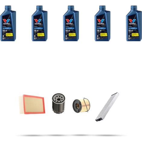 Kit tagliando 4 FILTRI e 5L OLIO compatibile con Peugeot 607 2.0 HDi 80kw dal 2001 (1/5)