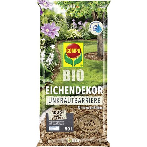 COMPO BIO Eichendekor & Unkrautbarriere - 50 Liter
