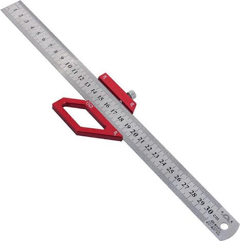 Outil de traçage pour le travail du bois, repère de centre, bloc de positionnement, outil de traçage d'angle B-- (1/5)