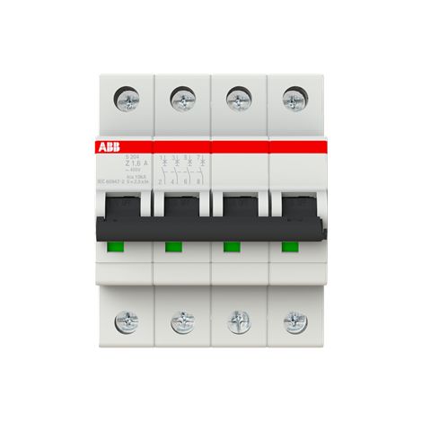 DISJONCTEUR S204 4P 1.6A COURBE Z RACCORDEMENT A VIS - 10KA (4MODULES) 2CDS254001R0258 ABB 353503