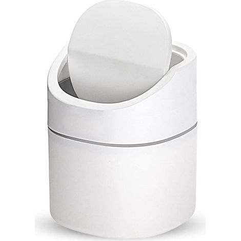 Petite Poubelle de Table, Mini Poubelle de Bureau Cuisine, Poubelle de bureau, utilisée dans le salon, la chambre et le bureau, poubelle intérieure en plastiquePetite Poubelle de Table (1/5)