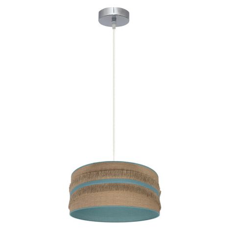 Ciondolo Natalia 1xe27 Nichel/sacco-turchese Regx30x30 Cm (1/2)