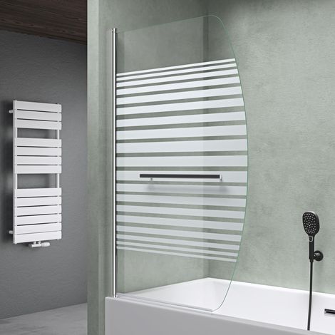 Mai & Mai Parete Vasca da Bagno Doccia90x140cm, Parete Sopravasca Cabine Doccia C112S Ovale Apertura 180° Nano Rivestimenti