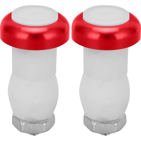 2pcs Feux de Vélo LED Réglables Visibles à 20 Mètres Clignotants de Guidon avec Batteries Intégrées pour Vélos Guidon Rouge (1/5)