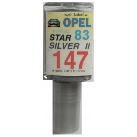 Opel Z147 147 Star Silver II - Réparation des rayures de peinture automobile 10 ml ARA (1/5)