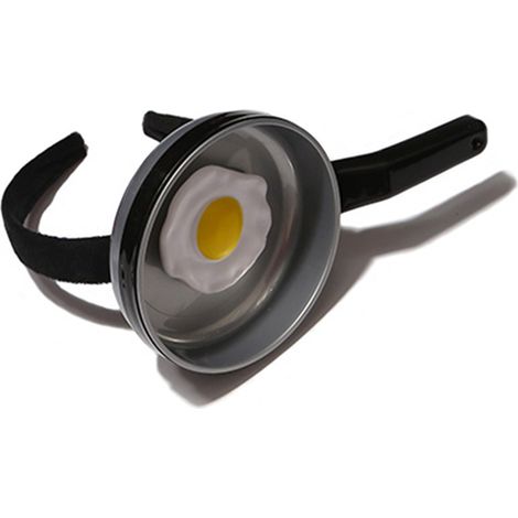 Bandeau drôle en forme de casserole 21,5 cm - Accessoire de maquillage et soins visage pour femmes (1/5)