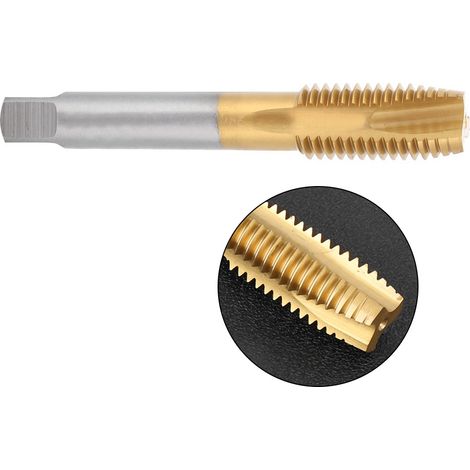 Taraud machine avec tige filetée en acier rapide au cobalt, outil manuel M18 x 2,5 mm (1/5)