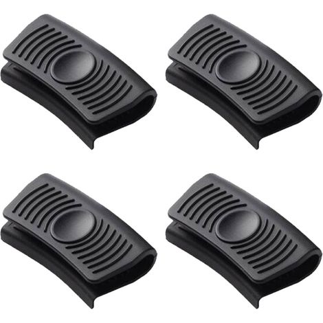 paires de poignées d'assistance en silicone isolantes thermiques pour woks, poêles, plaques de cuisson, sauteuses et assiettes en fonte