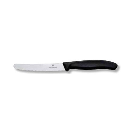 Coltello da Tavola a Lama Seghettata Victorinox Swiss Classic Nero - V-6.78 33