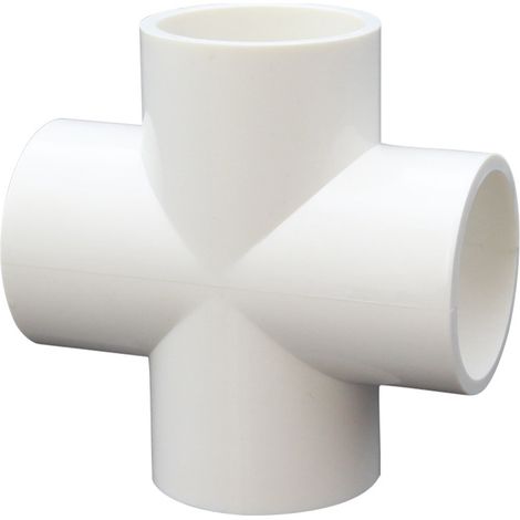 10 Pieces 4 Way PVC Cross for Building Heavy Duty Greenhouse Frame Furniture Connectors 20mm (1/5)