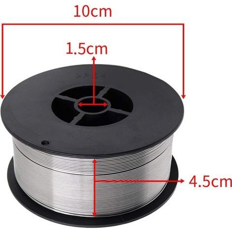 E71T-GS 0,8 mm 1 kg selbstschützende, gaslose Fülldrahtspule für universelles MIG-Schweißen in alle Richtungen (1/4)