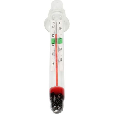 Thermomètre pour Aquarium Flottant Thermomètre pour Eau Mini thermomètre Thermomètre pour Eau Flottant Vertical Plage de Mesure de température Anti-Chute Flottante: 0-40 degrés
