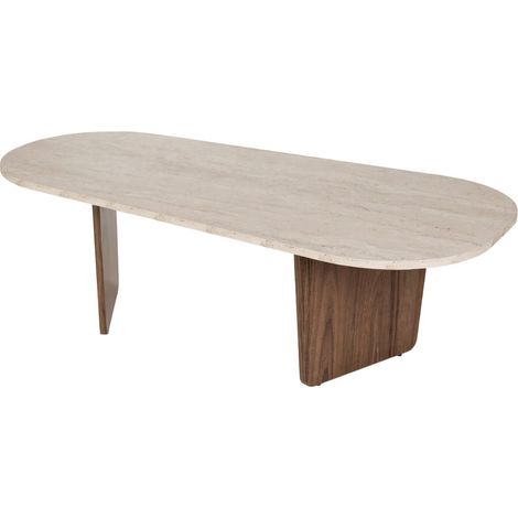 Tavolino con piano dai bordi arrotondati L130 cm - AMÉLIA