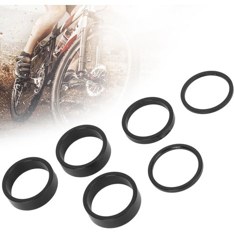 Rondelles de direction en aluminium pour vélo, compatibles VTT, route, fixie et gravel.