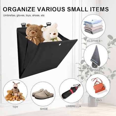 Rangement suspendu, étagère murale à chaussures, organiseur de sacs de courses pliable, étagère suspendue idéale pour camping-cars, couloirs et chambres, tissu Oxford