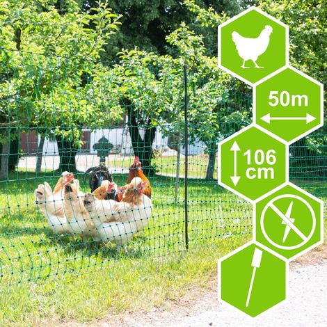Kerbl Geflügelnetz 50 m, Höhe 106 cm, nicht elektrizierbar (1/5)