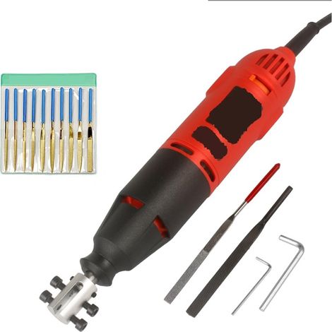 Kit de micro-meuleuse pneumatique Lime Électrique Rectifieuse De Lime Alternative Électrique Et Coupe Scie Alternative Rectifieuse Polisseuse De Lime(Set 1) (1/5)