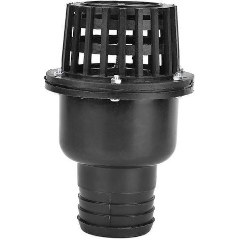 Fußventil für Wasserpumpen, schwarzes PVC-Flachrückschlagventil für Niederdruckanwendungen in Flüssigkeitsmaschinen (2,5 Zoll)