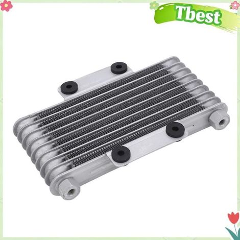 Tbest Radiateur d' de moto Radiateur D' de Moto, Refroidisseur en Aluminium à 8 Rangées pour Moteurs GY6 , avec auto fourche (1/5)