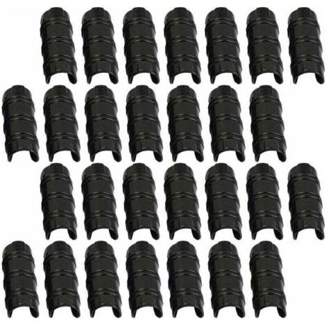 BARKBUSTERS Accessoire pour serre,30pcs 32mm Serre Clips,Pinces à Tuyau pour la Fixation des Housses au Jardin Serres,des Films,des Plantes (1/4)