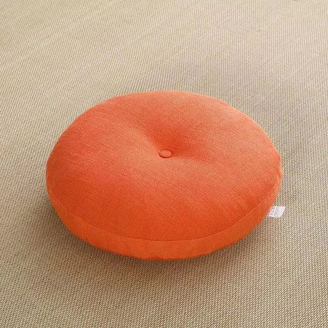 Coussins de siège ronds, pour salle de classe, salle à manger, élèves, enseignants, coussins rafraîchissants, coussins de pique-nique, tapis tatami orange - 50 x 50 cm (1/5)