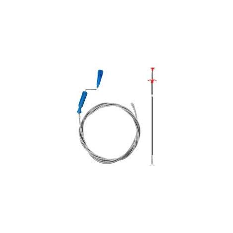Kit Outils de Dragage Professionnel, 2 Tailles (3m et 0,6m), pour Éviers, Toilettes et Tuyaux de Drainage (1/5)