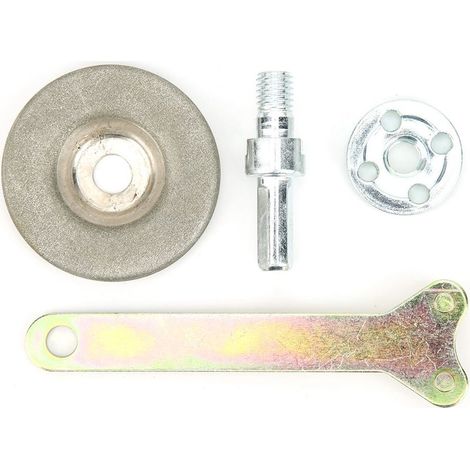 Meule diamètre 5,6cm, haute dureté, pierre à aiguiser 360 grains pour raboteuse, perceuse, ciseaux (1/5)