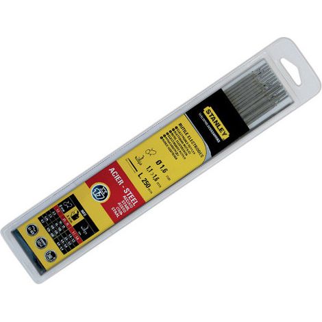 Soldadura Stanley - electrodos Rutilo - D2.0x300 (25 Piezas en Blíster)