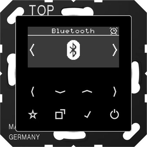 Jung Smart Radio DAB+ Bluetooth®, Serie AS/A, schwarz DAB A BT SW