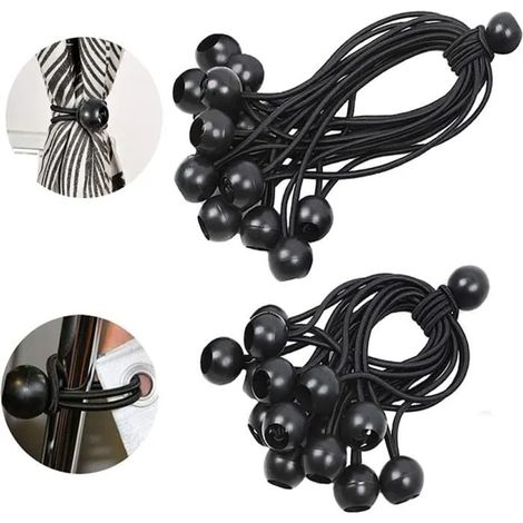 50pcs Tendeur Elastique KAKOO pour Pavillon, Bâche, Camping, Tente, Rideaux Harnais d’Extension (1/4)