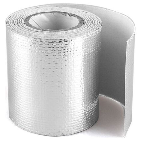 XEPHO Tape Thermique De 5 M De Bande D'échappement Thermique D'entrée De L'air Isolant De Chaleur Bouclier De Protection De Chaleur Réfléchissante Moteur Auto-adhésif, Argent