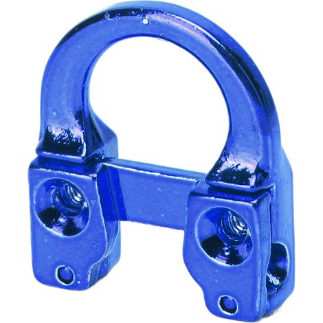 Boucle en D en métal pour arc, anneau de sécurité de chasse bleu, accessoire d'archerie (1/5)