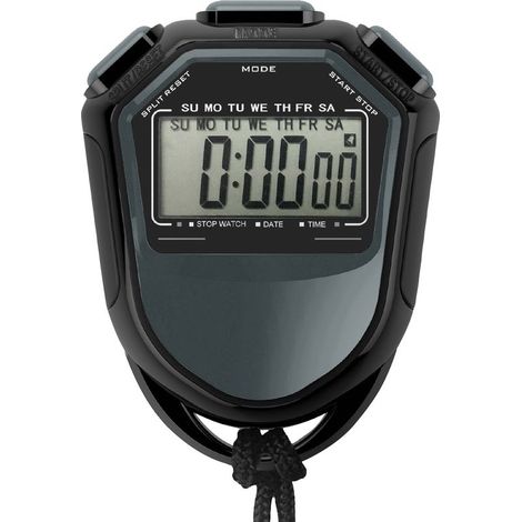 ZJchao Compteur Chronographe Numérique Portable LCD avec Sangle pour Activités D'entraînement (Black) (1/5)