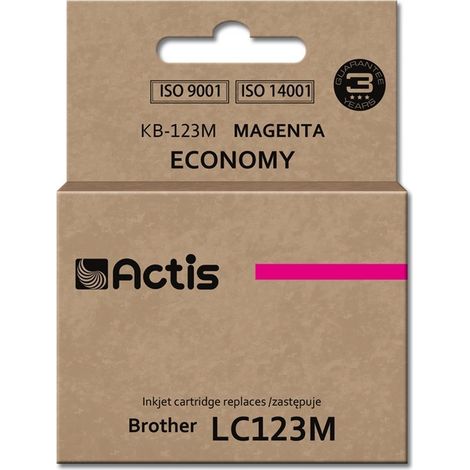 ACTIS KB-123M - Brother LC123M/LC121M Tintenersatz, rot
