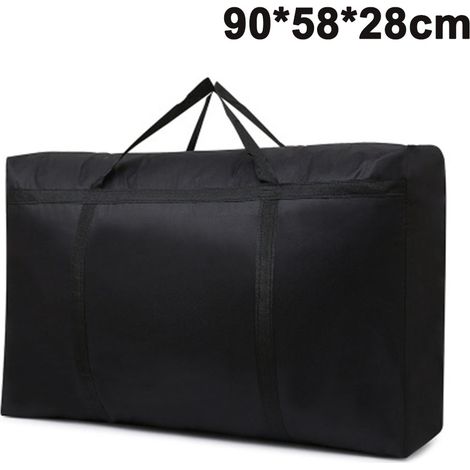 Sac de rangement pliable de 150 L avec fermeture éclair pour couette, couvertures, vêtements et oreillers. Poignée renforcée. Idéal pour ranger la literie, les couvertures, les vêtements et les oreill (1/5)