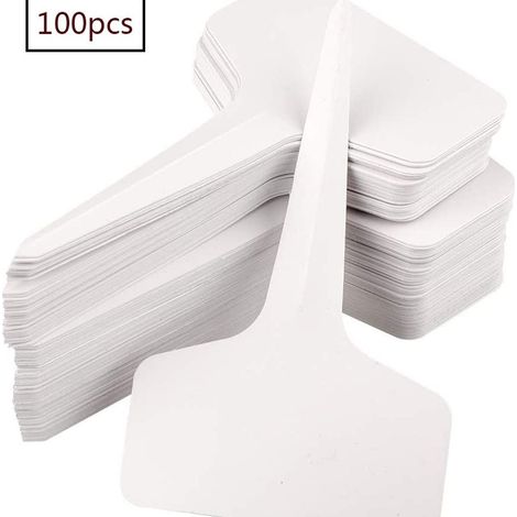 Kinglake 100 étiquettes miniatures en plastique en forme de T pour bouchons de plantes (1/5)
