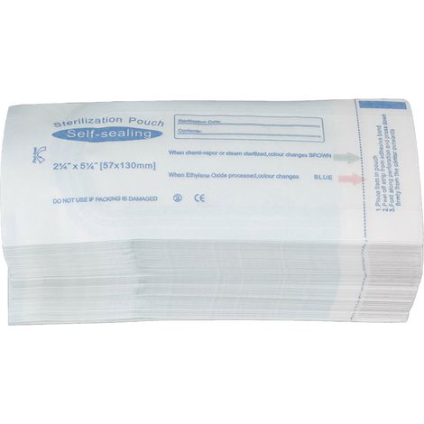 Sterilisationsbeutel für die Zahnmedizin, selbstverschließende Sterilisationsbeutel, verschiedene Größen, hohe Qualität, 200 Stück für den zahnärztlichen Gebrauch. (1/5)