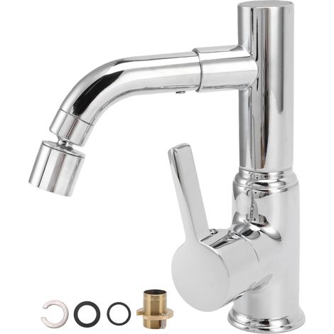 Robinet d'évier à filetage G1, pivotant à 360°, avec affichage numérique, chromé, pour cuisine et salle de bain. (1/5)