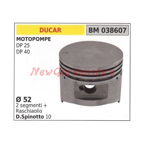 Pistone motopompa DP 25 DP 40 Ø 52 mm DUCAR 038607