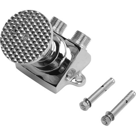 Valve de Pédale Mains Libres, Valve de Pédale de Montage au Sol en Acier Inoxydable pour économie D'eau, Pédale de Commande de Robinet D'eau (1/5)