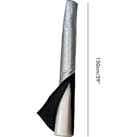 Gaine flexible en aluminium isolée avec revêtement en feuille d'aluminium pour tuyaux de chauffage, de refroidissement, de ventilation et d'évacuation (1/5)