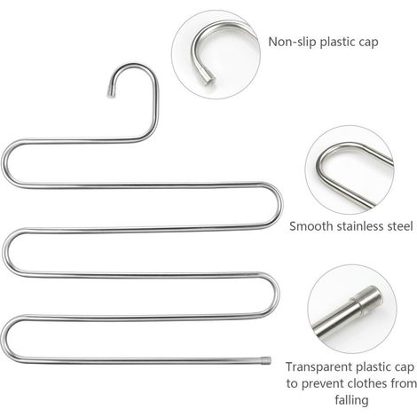 181149 Cintres 5 niveaux pour vêtements Cool Hanger économise l'espace