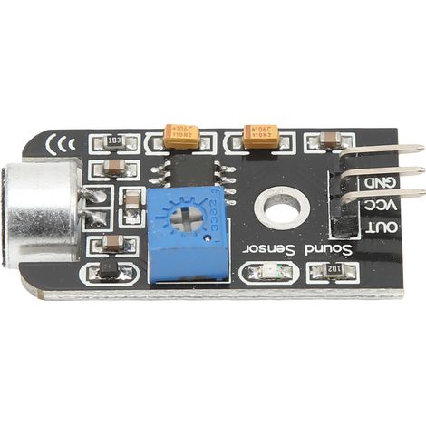 Module de détection vocale avec capteur de microphone 5 V, haute sensibilité, gain réglable et sortie analogique (1/5)
