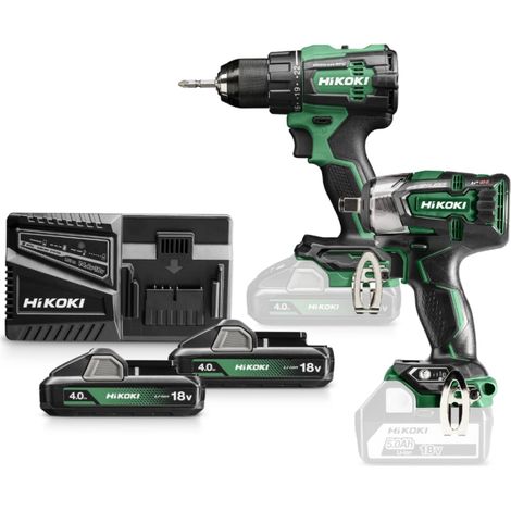 Hikoki KC18DEWFZ kit trapano e avvitatore cordless