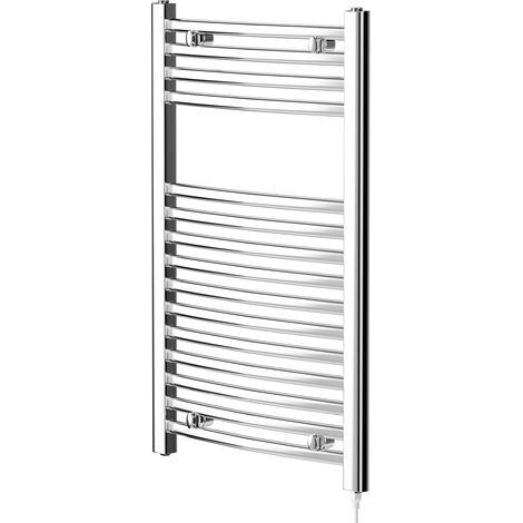 Columbus Chrome 800mm x 500mm Electric Heated Towel Rail (1/5)