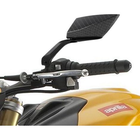 Rétroviseurs Moto - Universels Aluminium ABS Verre - Pour Motocyclettes - Lot de 2 (1/4)