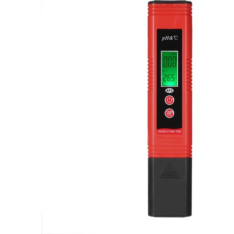 KKmoon pH-007I pH-mètre à stylo professionnel et économique haute précision avec compensation automatique de température ATC calibrage auto écran LCD rétroéclairé testeur d'acidité portable analyse qu