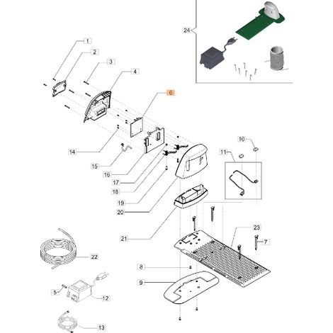 Elektronikplatine Robotermodelle ORION700 ORIGINAL EMAK AK470921